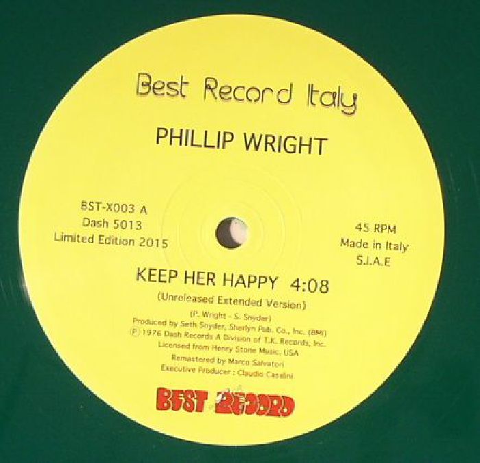 WRIGHT, Phillip - Keep Her Happy