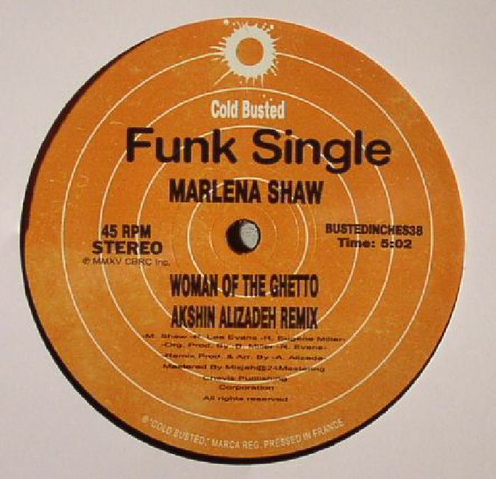 SHAW, Marlena - Woman Of The Ghetto (Aksin Alizadeh mixes)