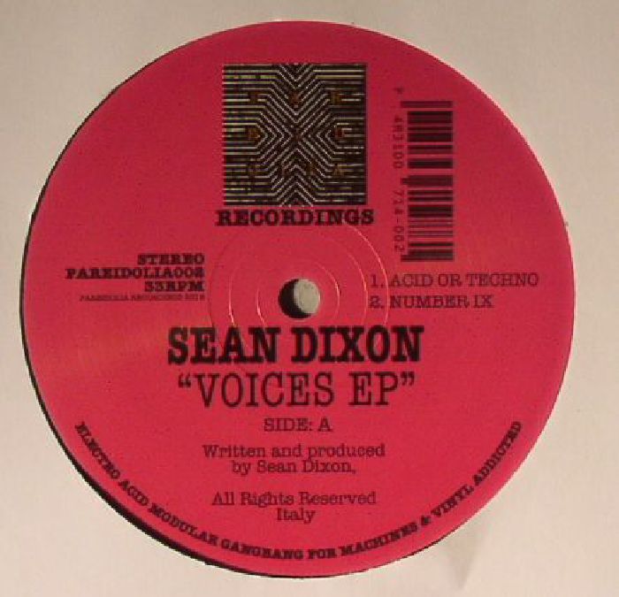 DIXON, Sean - Voices EP