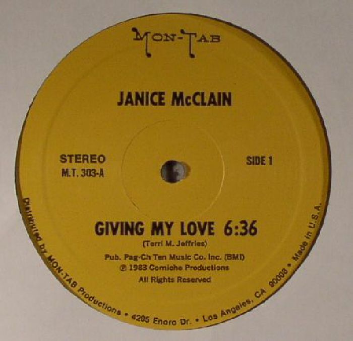 McCLAIN, Janice - Giving My Love