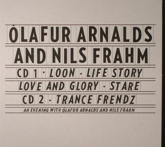 ARNALDS, Olafur/NILS FRAHM - Collaborative Works