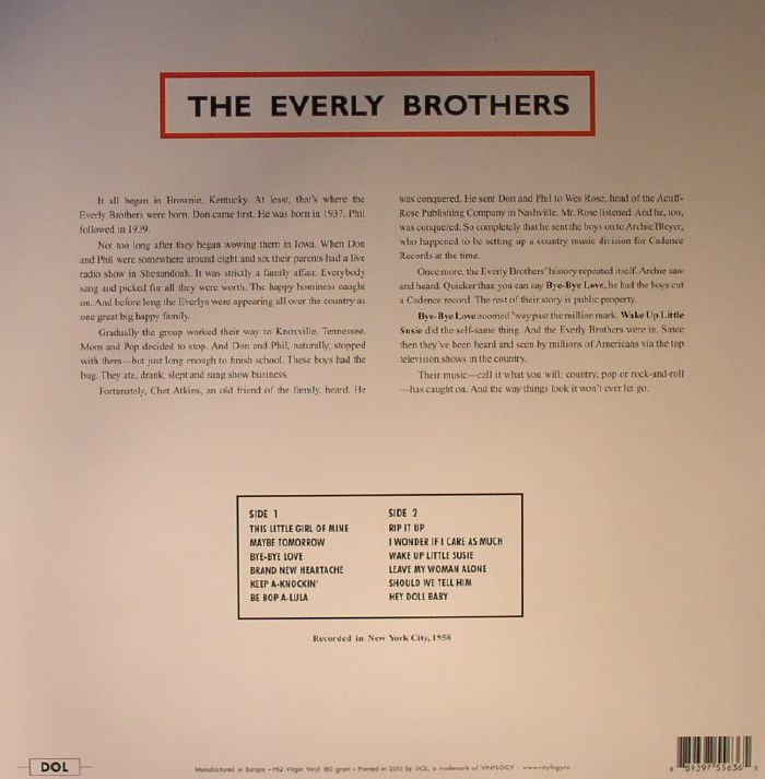 EVERLY BROTHERS, The - The Everly Brothers
