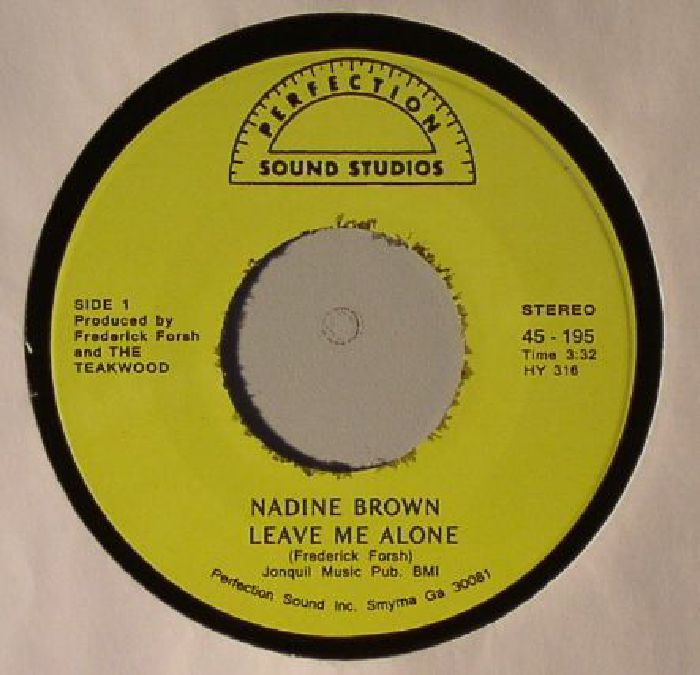 BROWN, Nadine - Leave Me Alone