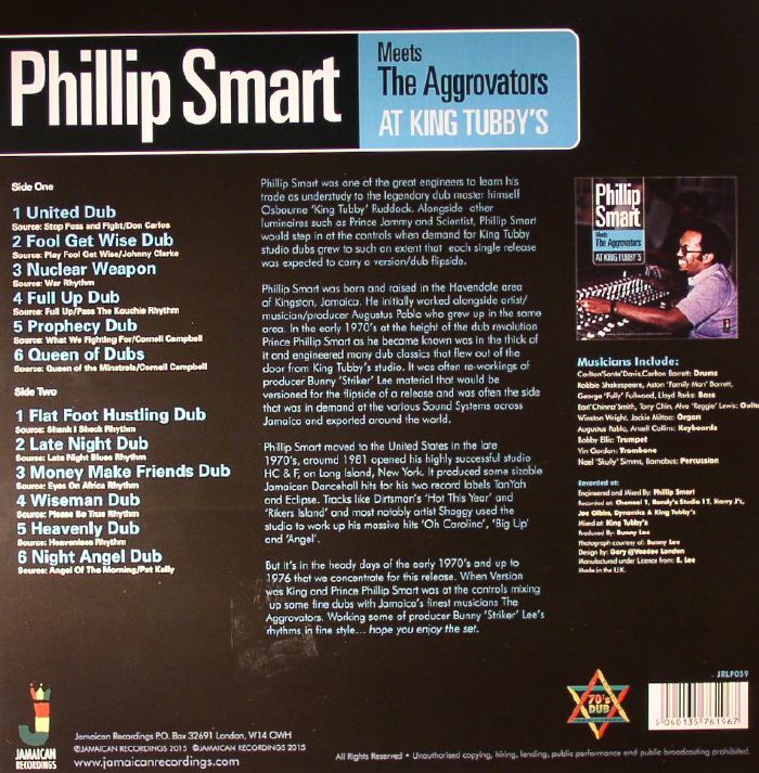 phillip smart meets the aggrovators at king tubby s vinyl at juno king tubby flyers