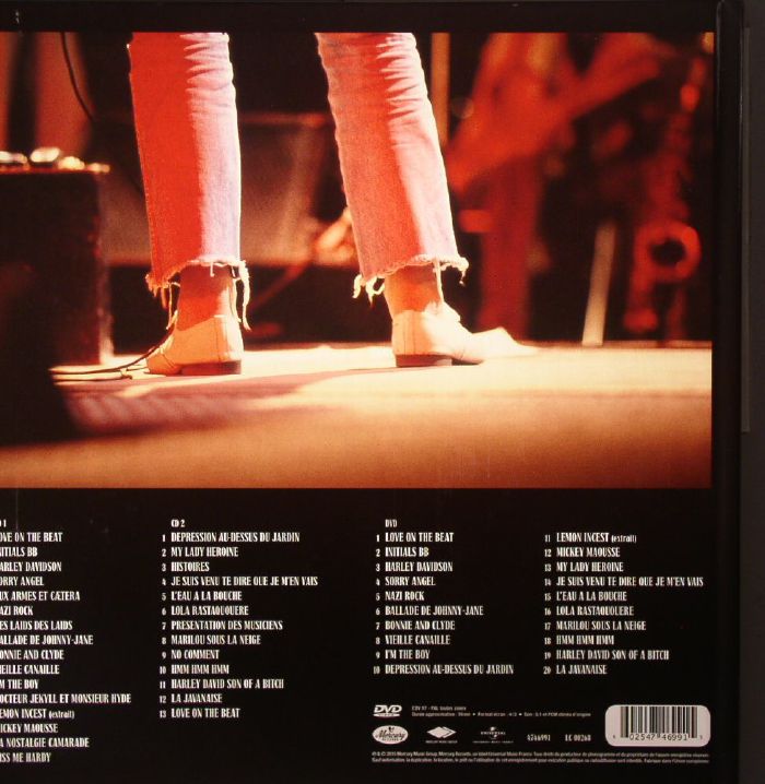 Chansons De Serge Gainsbourg Casino De Paris 1985