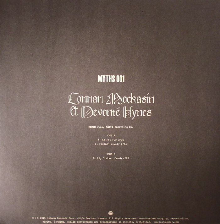 CONNAN MOCKASIN/DEVONTE HYNES - Myths 001