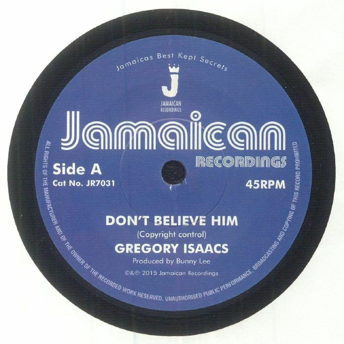 ISAACS, Gregory - Don't Believe Him (reissue)