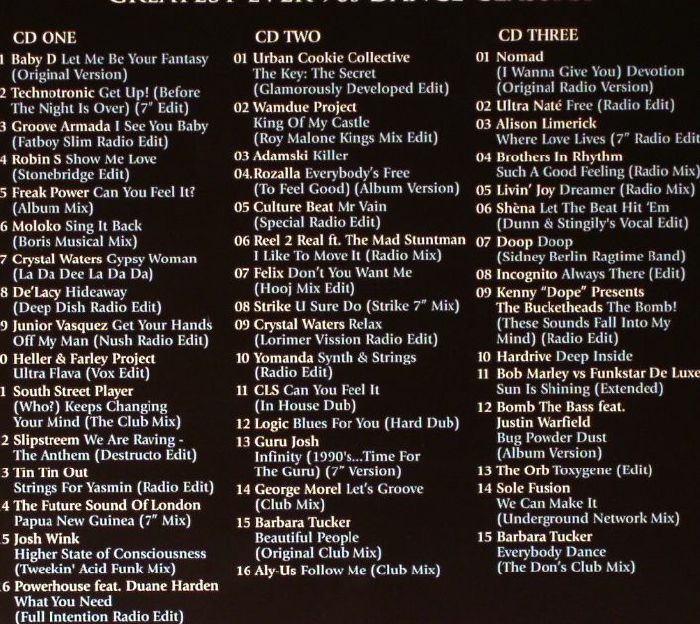 VARIOUS Greatest Ever 90s Dance Classics The Definitive Collection CD 