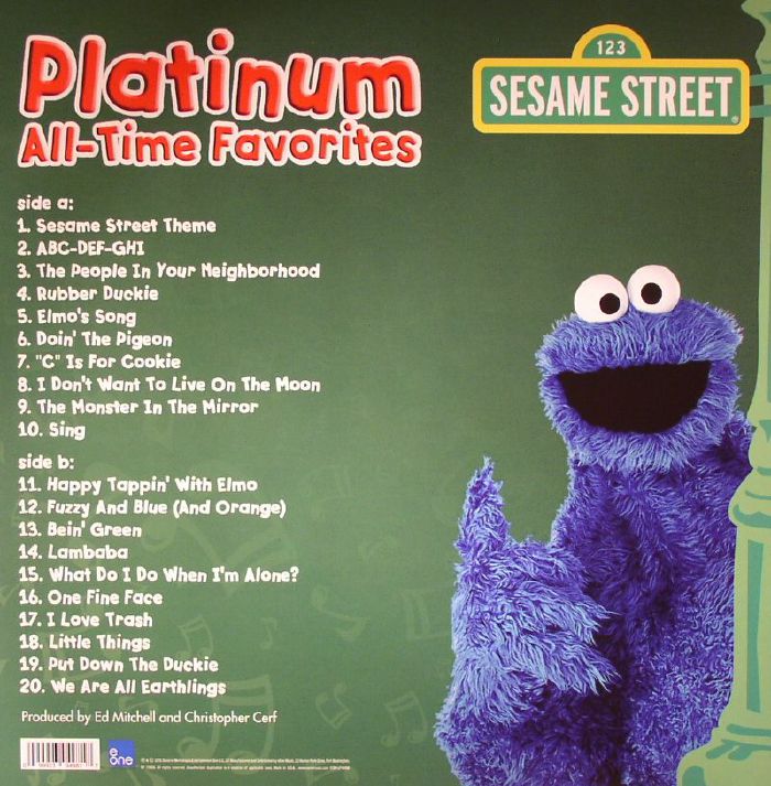 VARIOUS Sesame Street: Platinum All Time Favorites (Soundtrack) vinyl ...