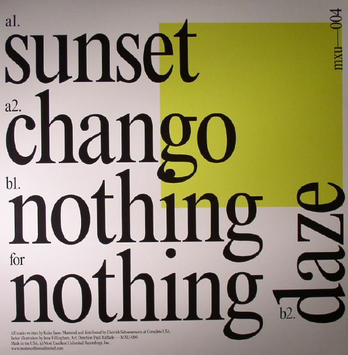 SANO, Keita - Nothing For Nothing