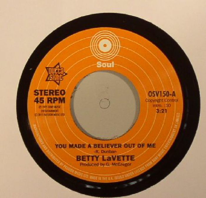 LAVETTE, Betty/UJIMA - You Made A Believer Out Of Me