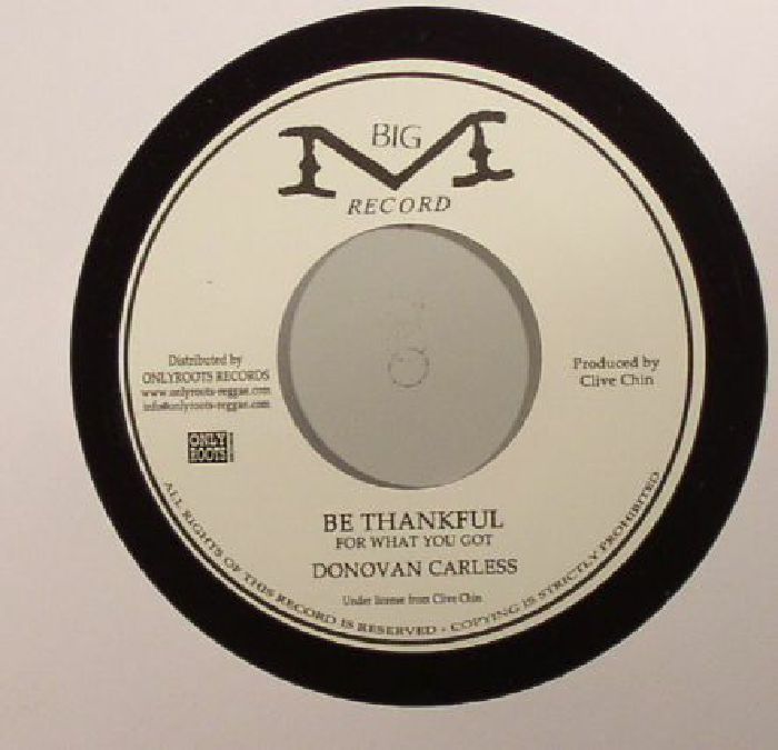 CARLESS, Donovan - Be Thankful For What You Got