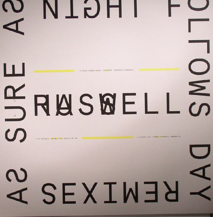 HASWELL, Russell - As Sure As Night Follows Day Remixes