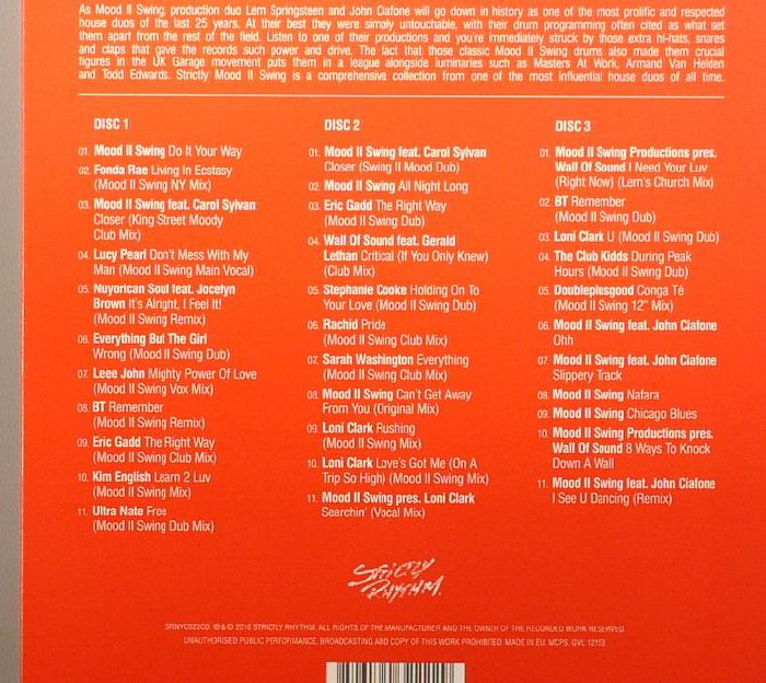 MOOD II SWING/VARIOUS - Strictly Mood II Swing