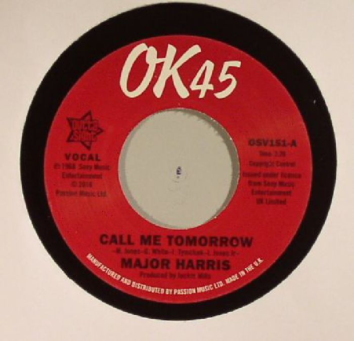 MAJOR HARRIS/WALTER JACKSON - Call Me Tomorrow