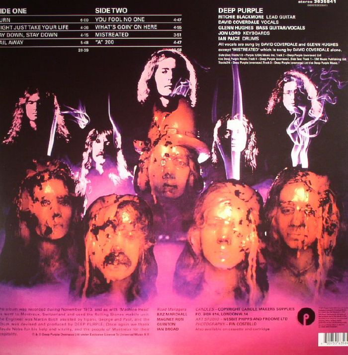 DEEP PURPLE - Burn - Vinyl (180 gram vinyl LP + MP3 download code) | eBay