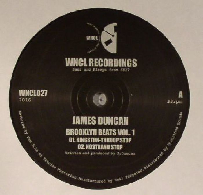 DUNCAN, James - Brooklyn Beats Vol 1