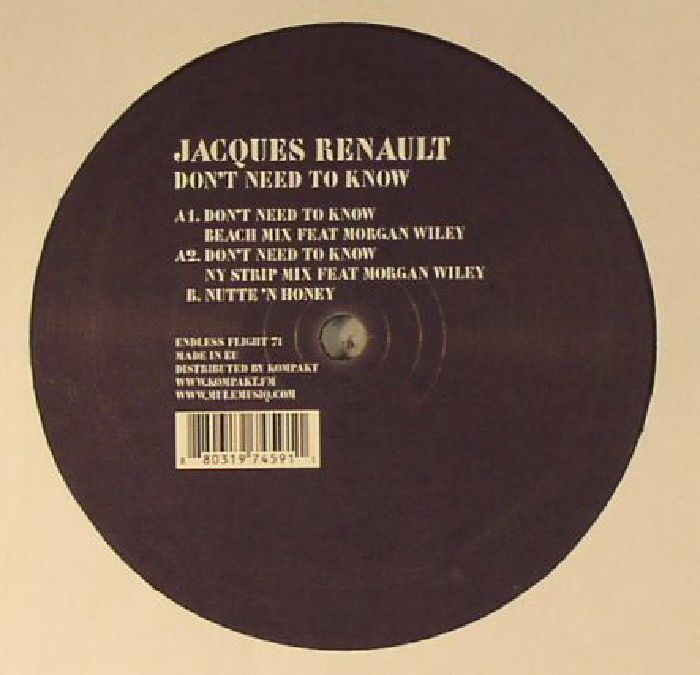 RENAULT, Jacques - Don't Need To Know
