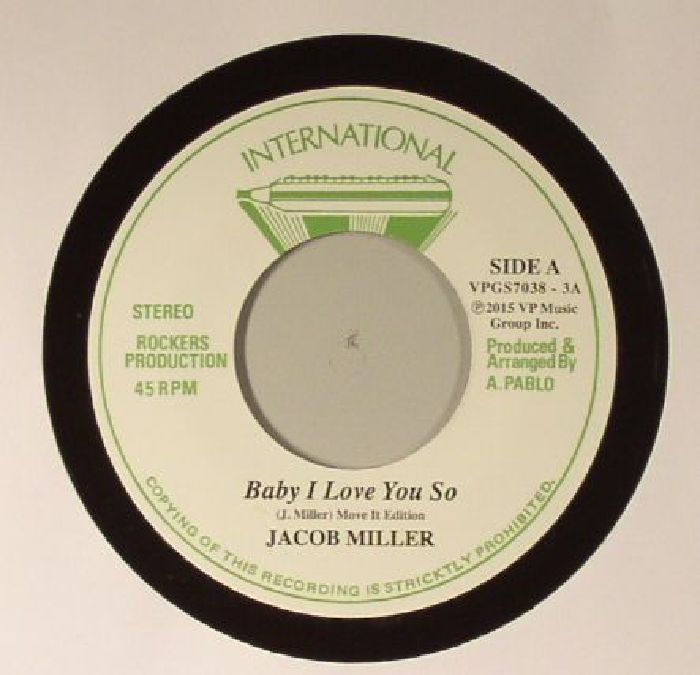 MILLER, Jacob/AUGUSTUS PABLO - Baby I Love You So