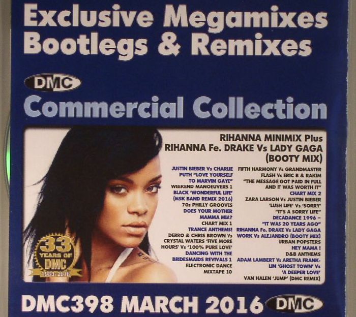 VARIOUS - DMC Commercial Collection 398 March 2016: Exclusive Megamixes Bootlegs & Remixes (Strictly DJ Only)