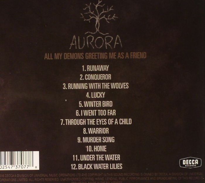 AURORA All My Demons Greeting Me As A Friend CD At Juno Records 