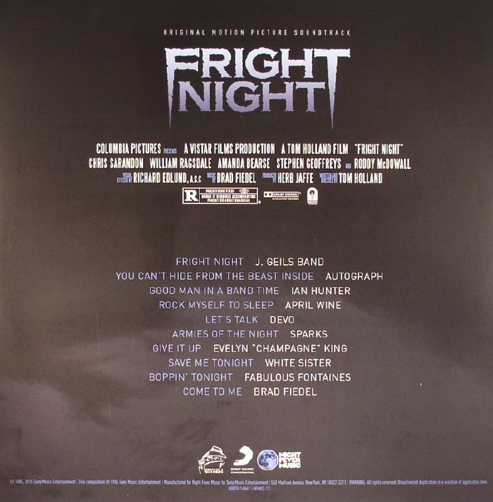 Fright Night 1985 Soundtrack Fright Night Wiki