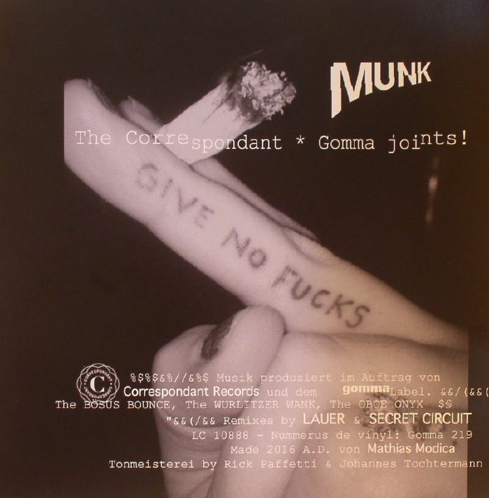 MUNK - The Correspondant Gomma Joints!