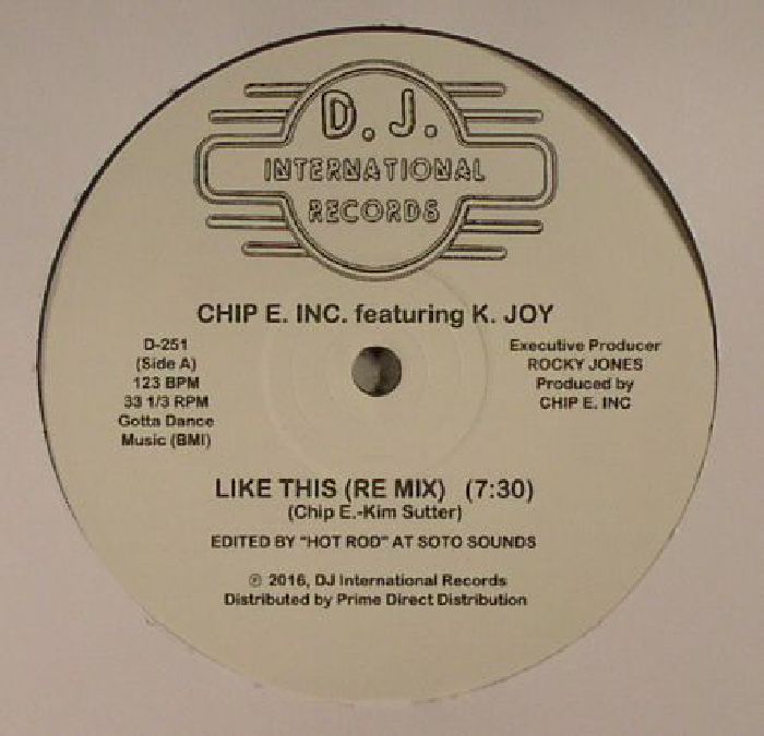CHIP E feat K JOY - Like This (Record Store Day 2016)