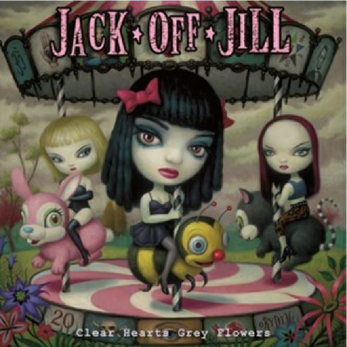 Jack Off Jill Clear Hearts Grey Flowers 【公式通販】
