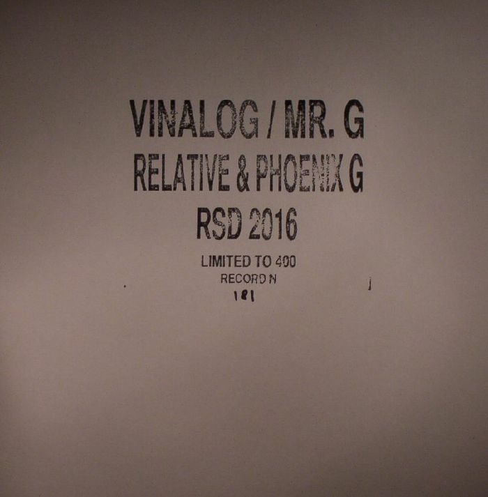 VINALOG/MR G - RSD 2016 (Record Store Day 2016)