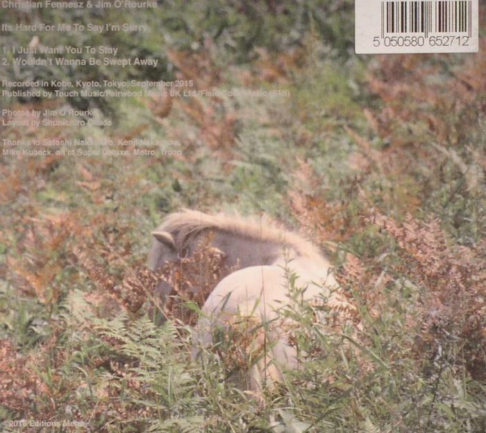 FENNESZ, Christian/JIM O'ROURKE - It's Hard For Me To Say I'm Sorry