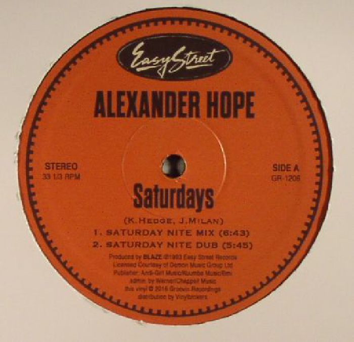 HOPE, Alexander - Saturdays