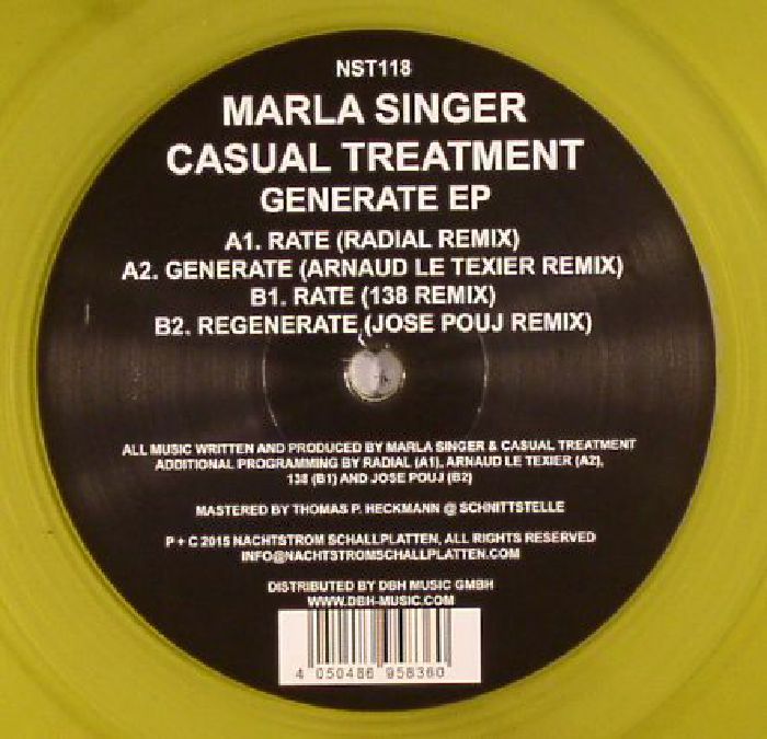 SINGER, Marla/CASUAL TREATMENT - Generate EP