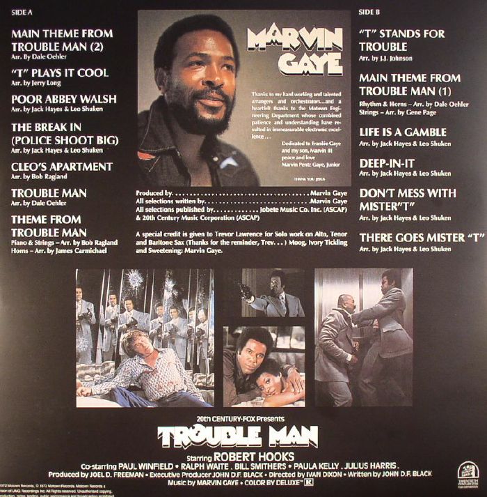 Marvin Gaye Trouble Man Soundtrack Vinyl At Juno Records 9209