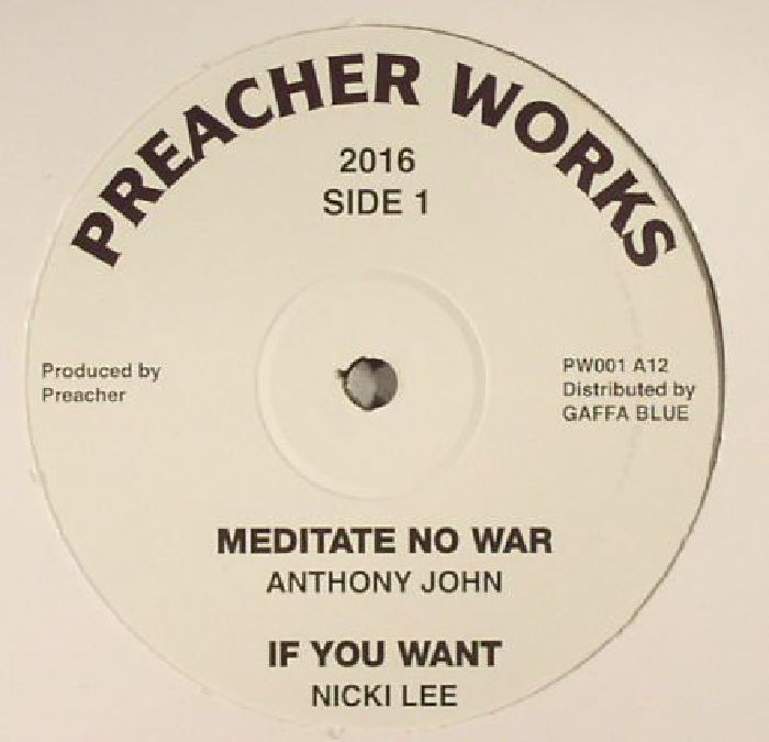 JOHN, Anthony/NICKI LEE/LEROY GREEN/MATIC HORNS - Meditate No War