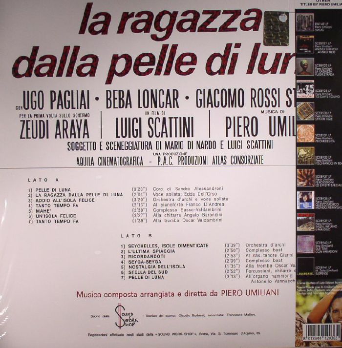 UMILIANI, Piero - La Ragazza Dalla Pelle Di Luna (Soundtrack)