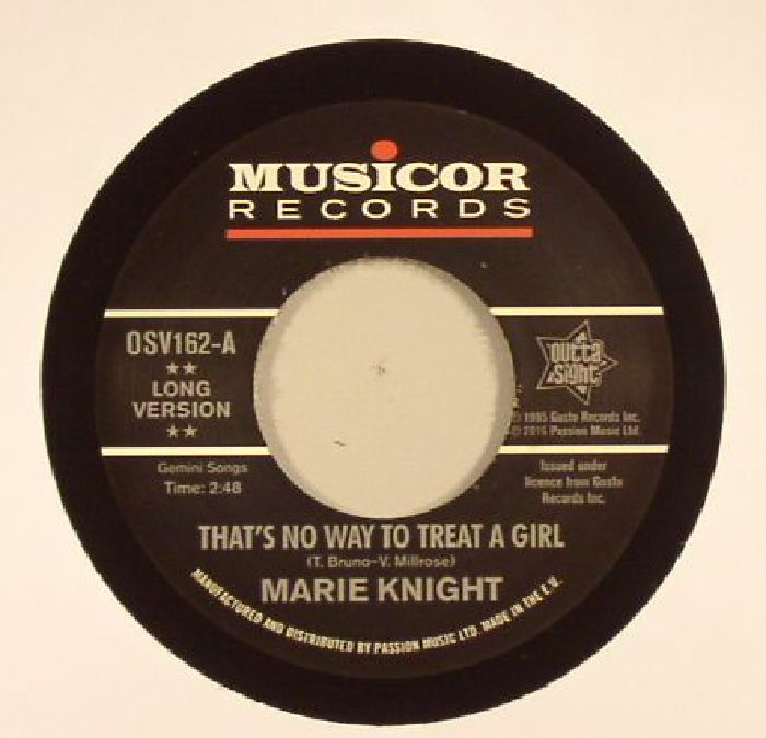 KNIGHT, Marie - That's No Way To Treat A Girl