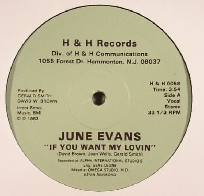 EVANS, June - If You Want My Lovin