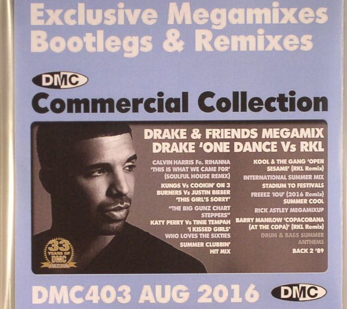 VARIOUS - DMC Commercial Collection August 2016: Exclusive Megamixes Bootlegs & Remixes (Strictly DJ Only)