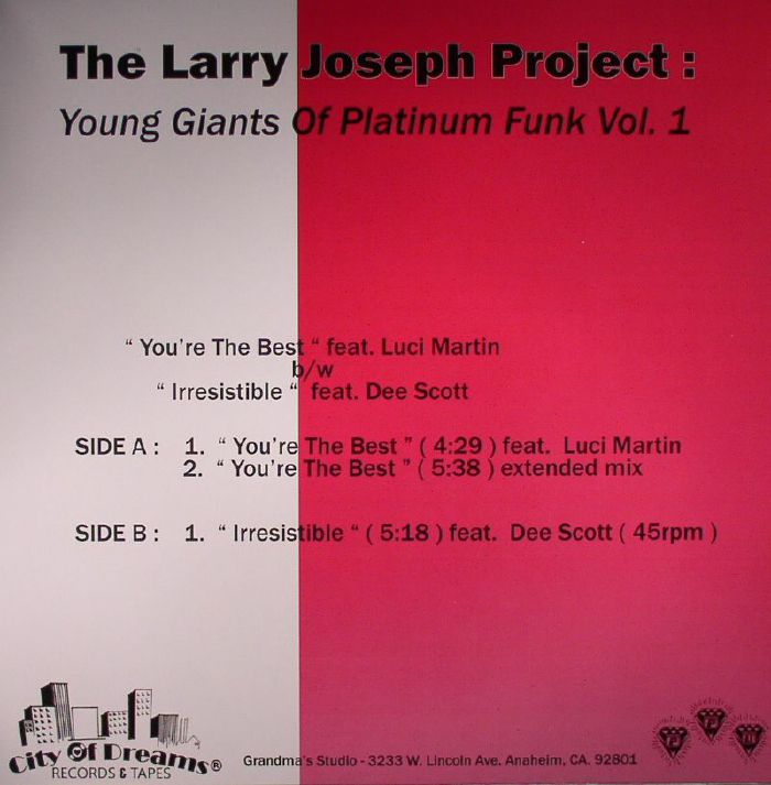 LARRY JOSEPH PROJECT, The - Young Giants Of Platinum Funk Vol 1