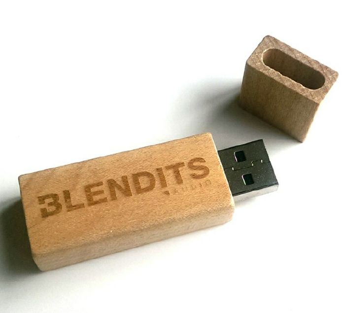 VARIOUS - Complete Blendits Discography Wooden USB Stick