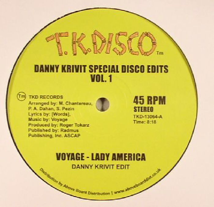 KRIVIT, Danny/VOYAGE - Danny Krivit Special Disco Edits Vol 1