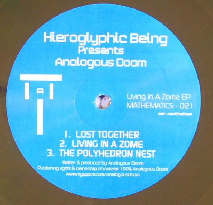 HIEROGLYPHIC BEING presents ANALOGOUS DOOM - Living In A Zome EP