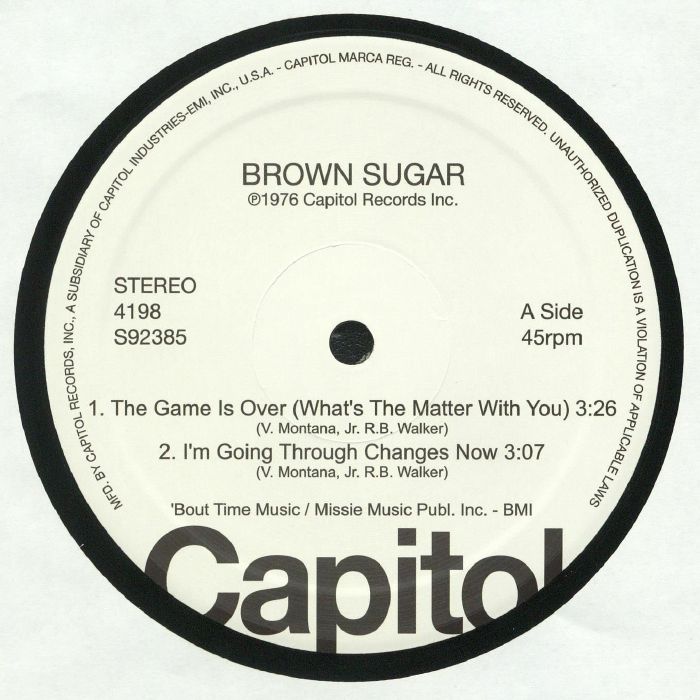 BROWN SUGAR/BRIEF ENCOUNTER - Capitol Disco Sampler