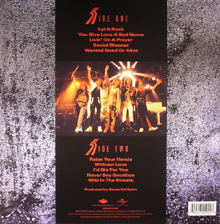 BON JOVI Slippery When Wet (remastered) Vinyl at Juno Records.