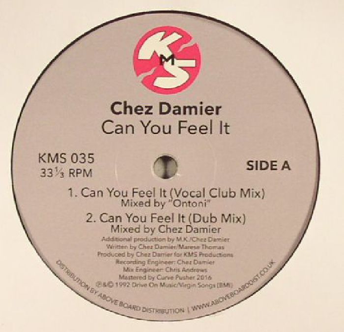 DAMIER, Chez - Can You Feel It (reissue)