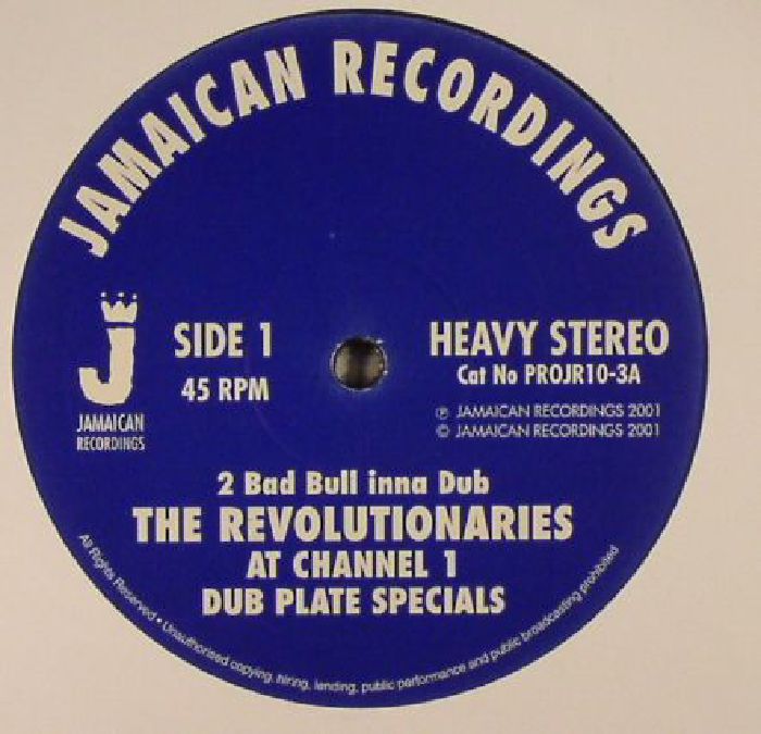 REVOLUTIONARIES, The - At Channel 1 Dub Plate Specials