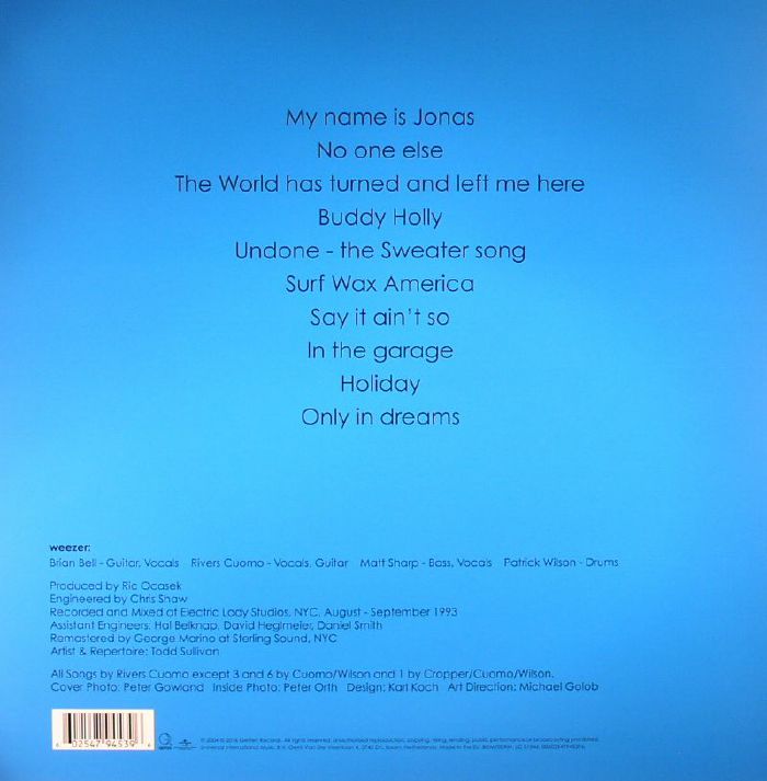 WEEZER - Blue Album (reissue)