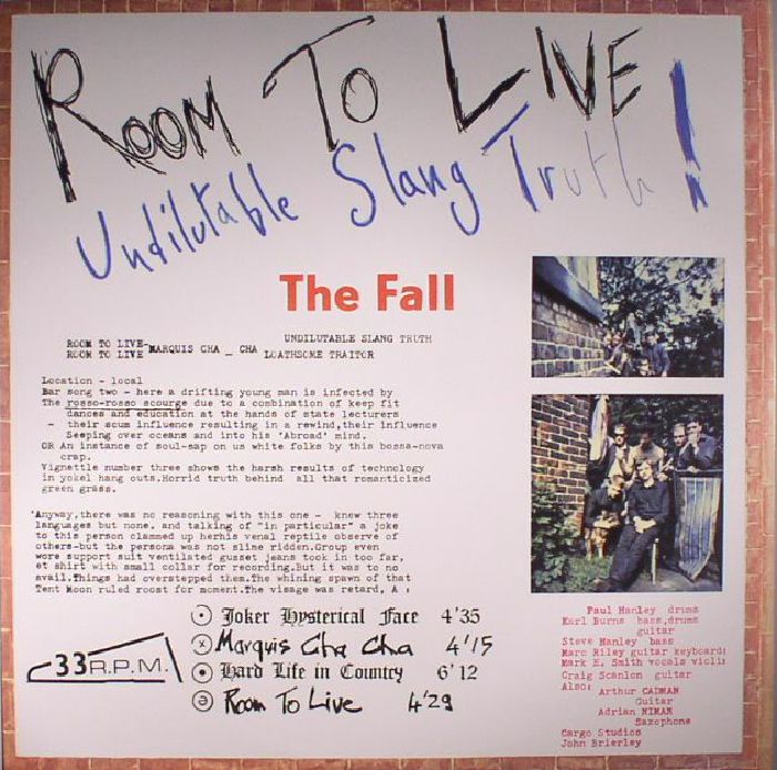 FALL, The - Room To Live (reissue)