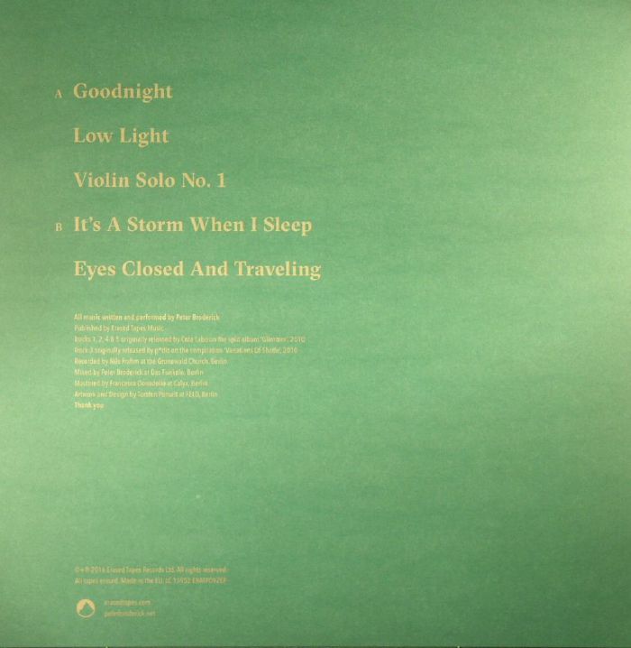 Peter Broderick Eyes Closed And Travelling